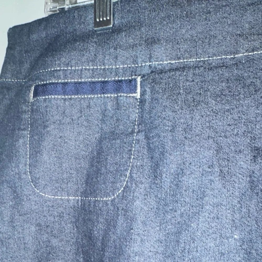 Eileen Fisher A Line Denim Stretch Skirt Size XL NWT - Picture 5 of 8